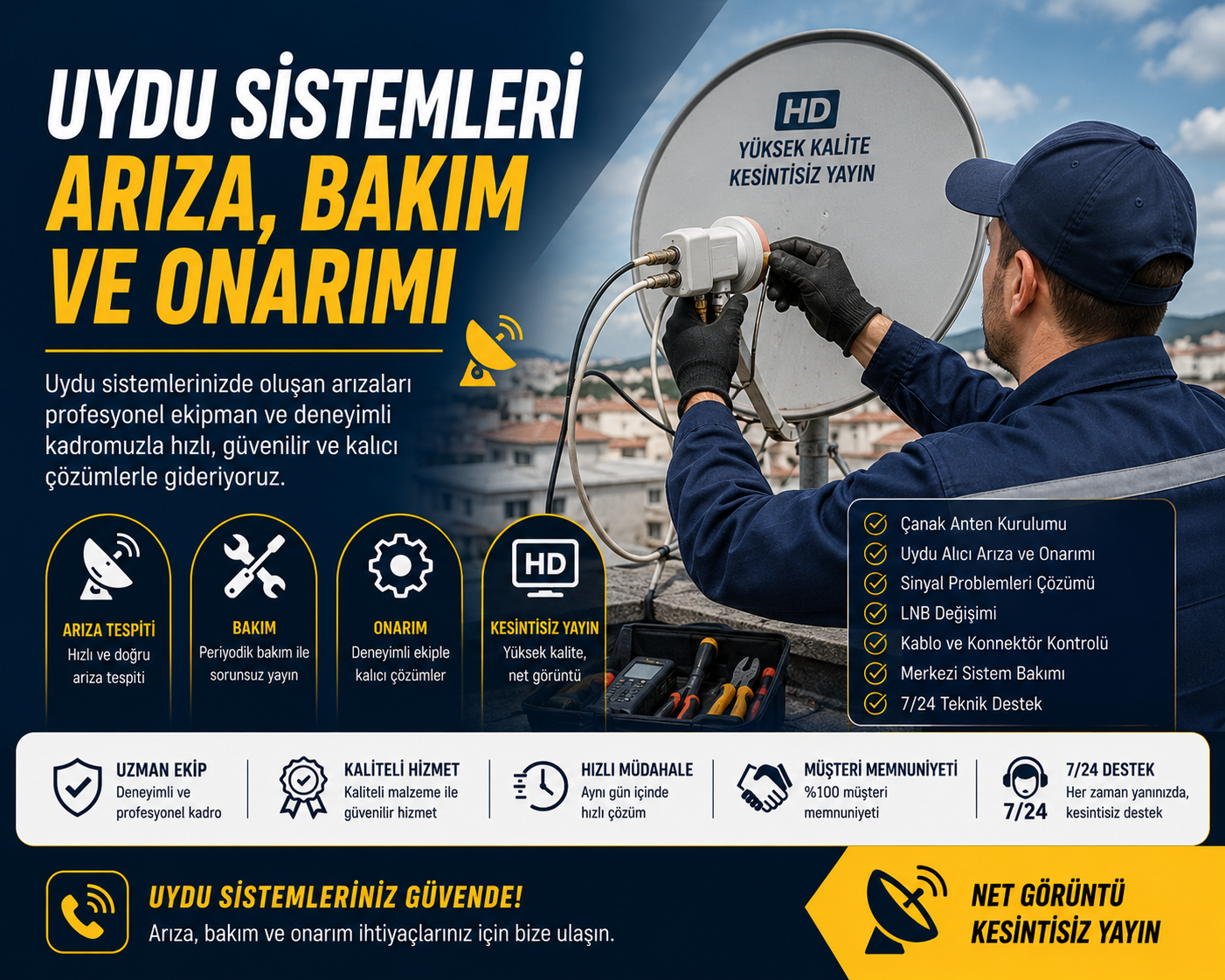 Uydu Sistemleri Arıza, Bakım ve Onarımı